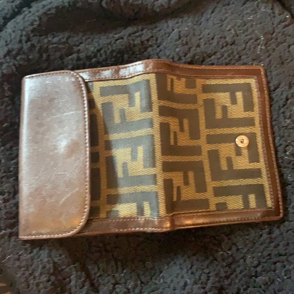 Vintage FENDI Zucca canvas & leather Authentic - Picture 6 of 11